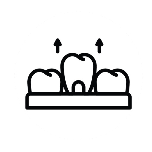 An icon of teeth